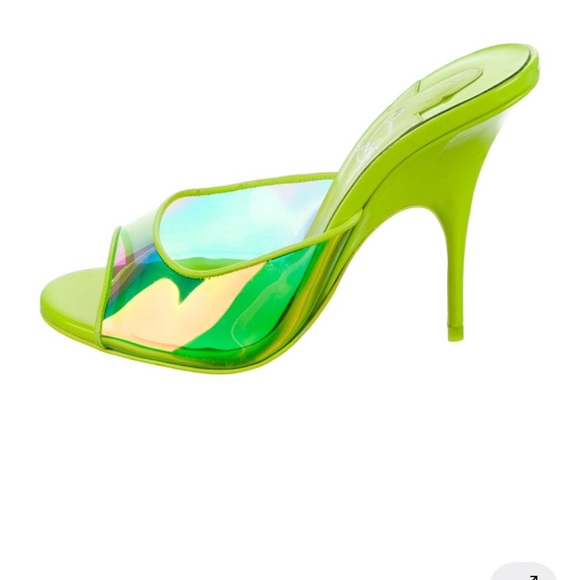 Christian Louboutin Shoes - Christian Louboutin Iridescent Green Heels
